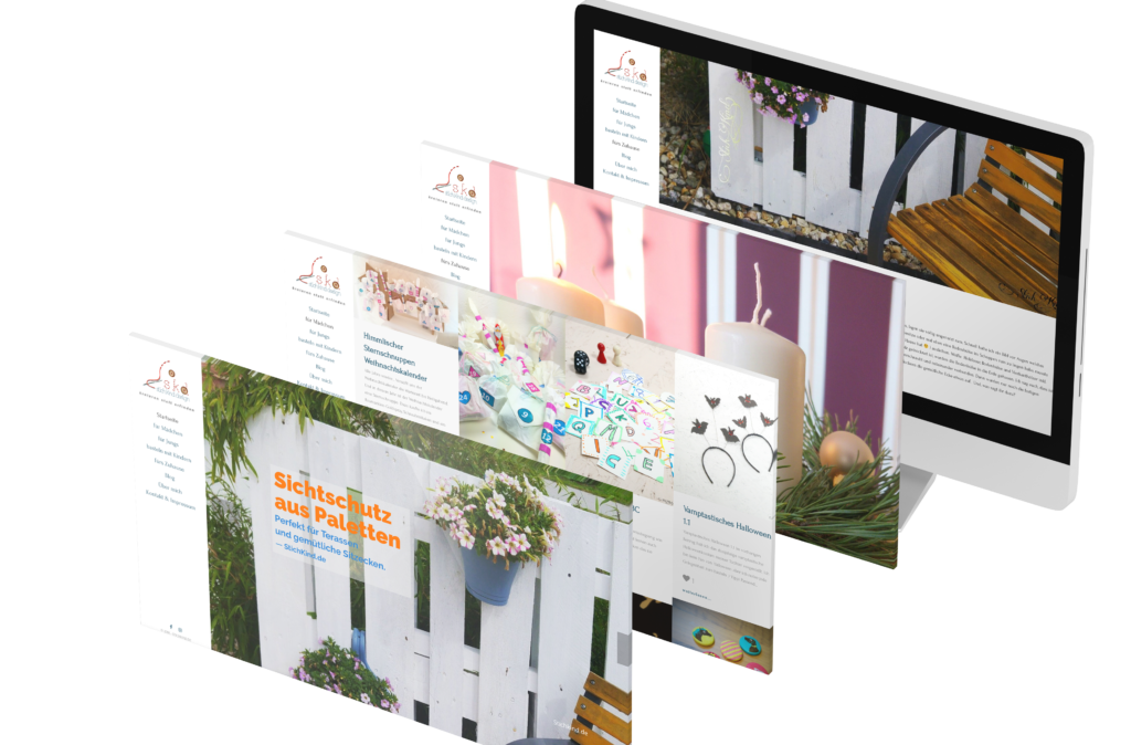 Portfolio - Stichkind - Homepage © Web-Kreativ WordPress Webdesign Manufaktur